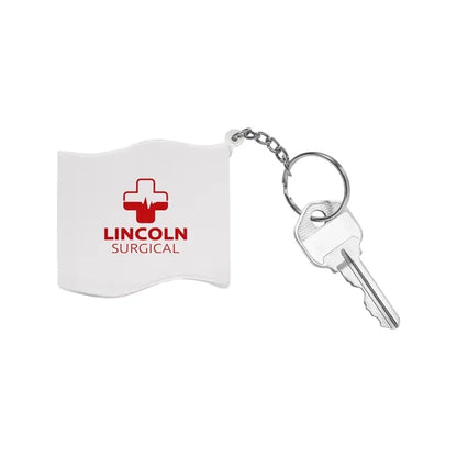 Patriotic American Flag Shape Stress Ball Keychain