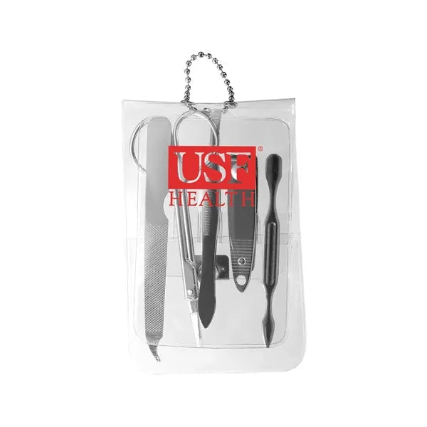 Translucent Five-Piece Manicure Pouch