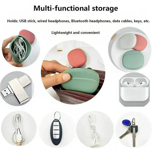 Silicone Headphone Organizer Mini Key Box-Portable