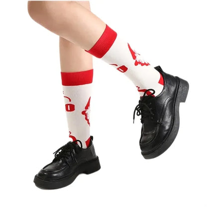 Christmas Crew Socks Cotton