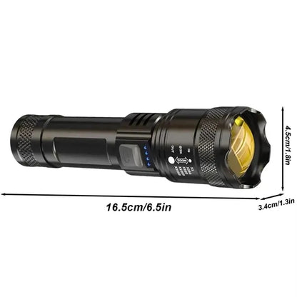 Waterproof Rechargeable LED Torch Light Wear Resistant