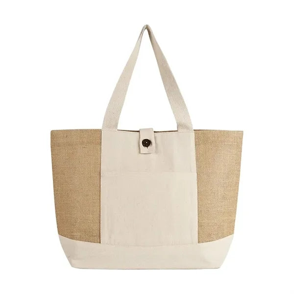 Emma Jute and Cotton Shopper Tote