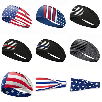 American Flag Headband Patriotic Sports Bandana