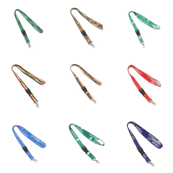 Soccer Themed Phone Lanyard Custom World Cup Neck Strap