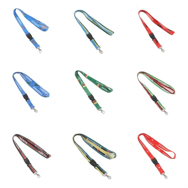 Soccer Themed Phone Lanyard Custom World Cup Neck Strap