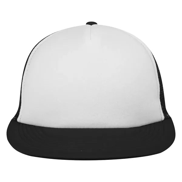 FLAT BILL TRUCKER CAP