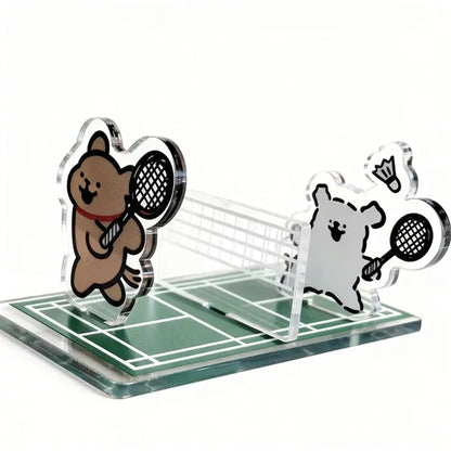 Acrylic Sports Phone Stand - Badminton Tennis Table Tennis