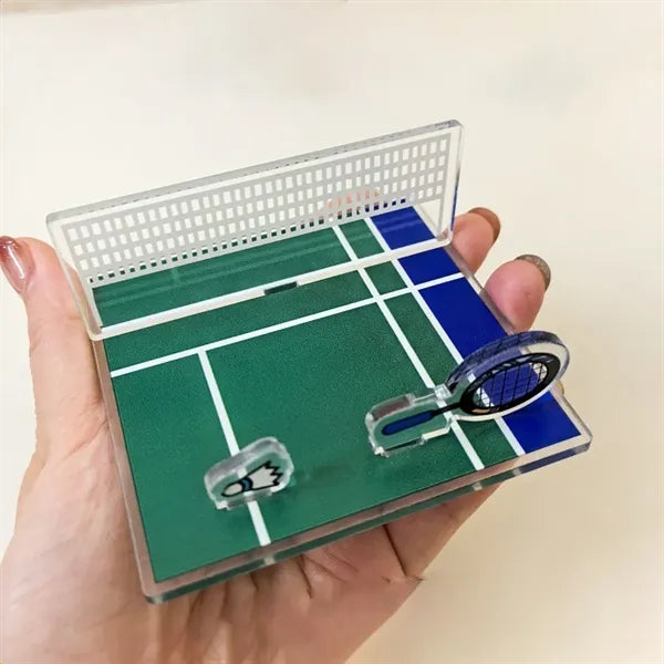 Acrylic Sports Phone Stand - Badminton Tennis Table Tennis