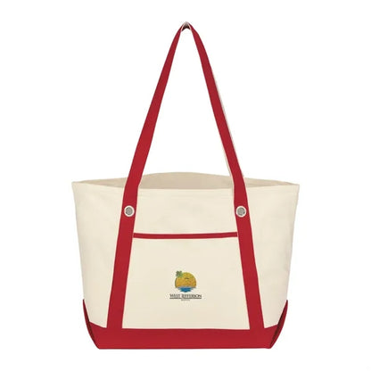 Medium Cotton Canvas Sailing Tote Bag