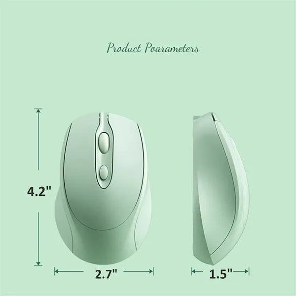Silent Dual Mode Wireless Mouse 2.4G Rechargeable USB