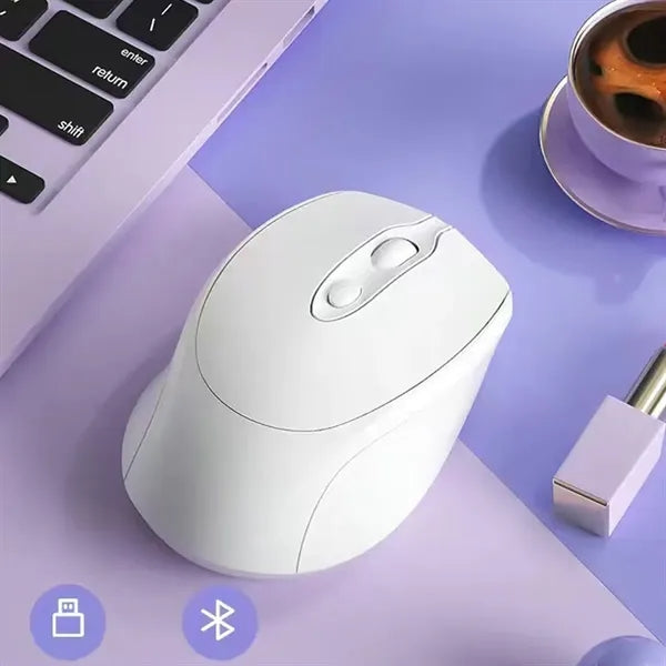Silent Dual Mode Wireless Mouse 2.4G Rechargeable USB