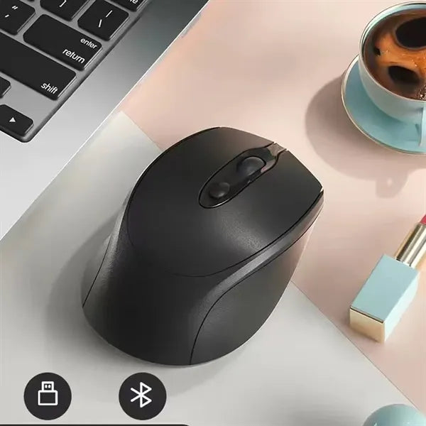 Silent Dual Mode Wireless Mouse 2.4G Rechargeable USB