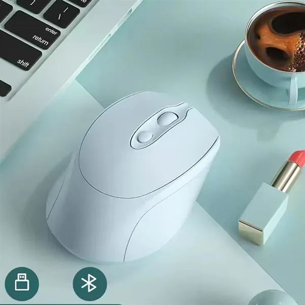 Silent Dual Mode Wireless Mouse 2.4G Rechargeable USB