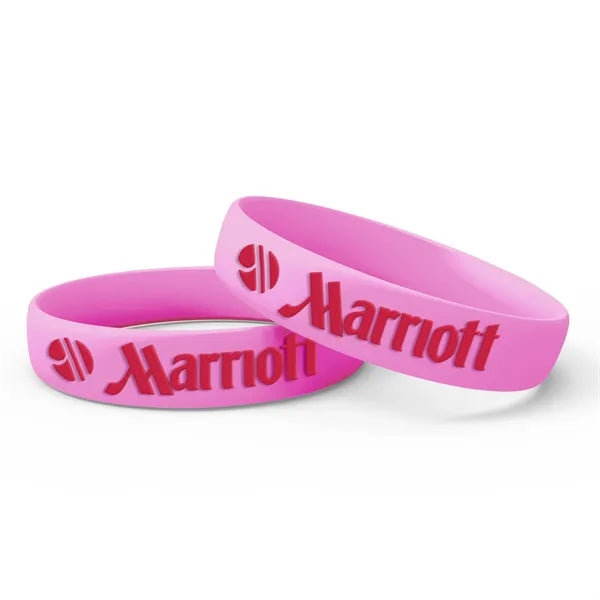Silicone Wristband - Embossed with 1 Color
