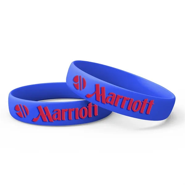 Silicone Wristband - Embossed with 1 Color