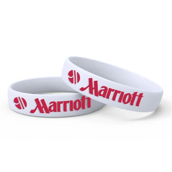 Silicone Wristband - Embossed with 1 Color