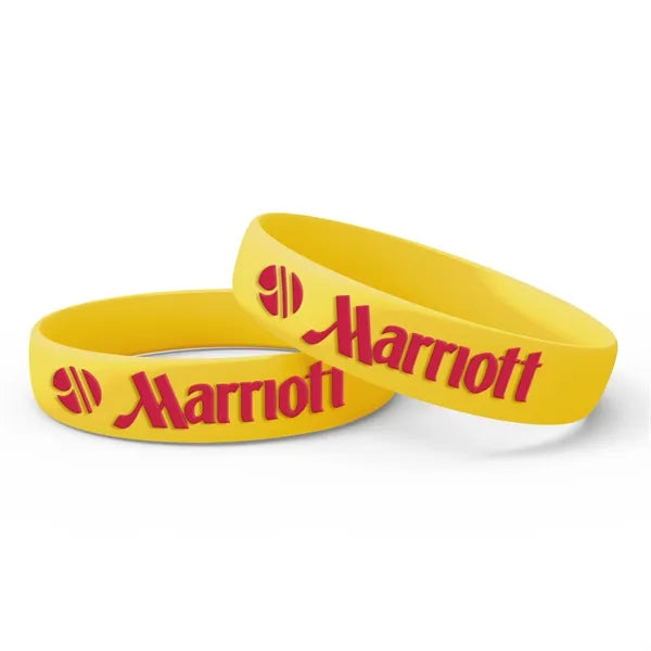 Silicone Wristband - Embossed with 1 Color
