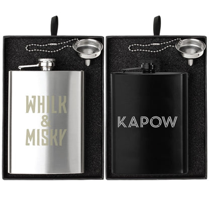 Oakhurst 8 oz. Flask and Funnel Gift Set