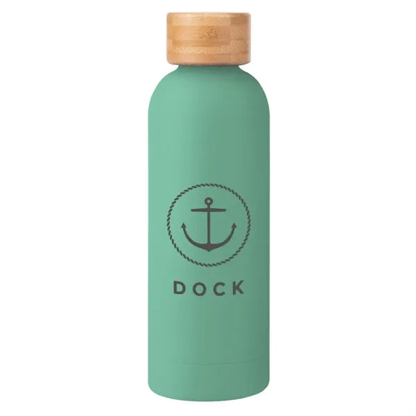 17 Oz. Blair Recycled Stainless Steel Bottle With Bamboo Lid