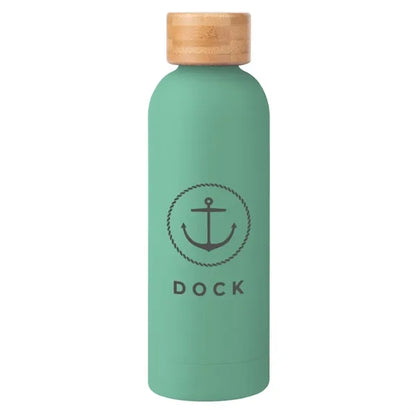 17 Oz. Blair Recycled Stainless Steel Bottle With Bamboo Lid