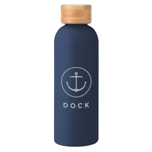 17 Oz. Blair Recycled Stainless Steel Bottle With Bamboo Lid