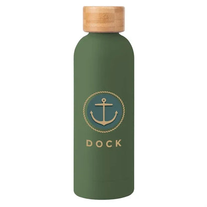 17 Oz. Blair Recycled Stainless Steel Bottle With Bamboo Lid