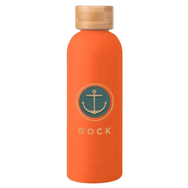 17 Oz. Blair Recycled Stainless Steel Bottle With Bamboo Lid