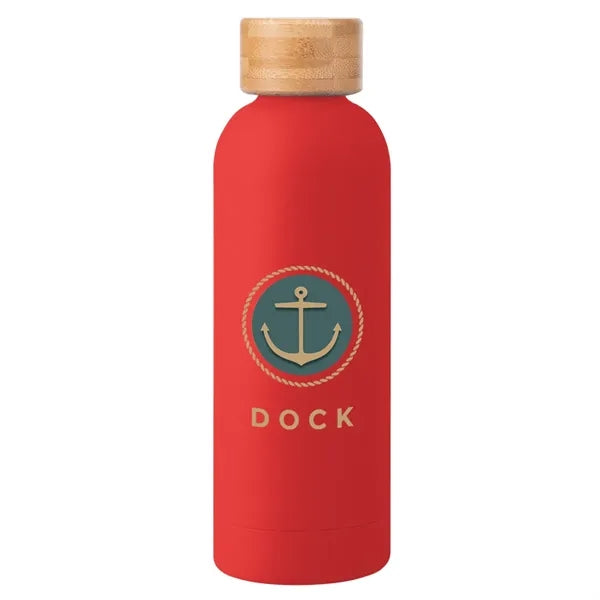 17 Oz. Blair Recycled Stainless Steel Bottle With Bamboo Lid