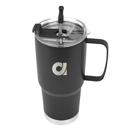30 Oz. Lisbon Stainless Steel Tumbler With Straw