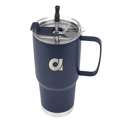 30 Oz. Lisbon Stainless Steel Tumbler With Straw