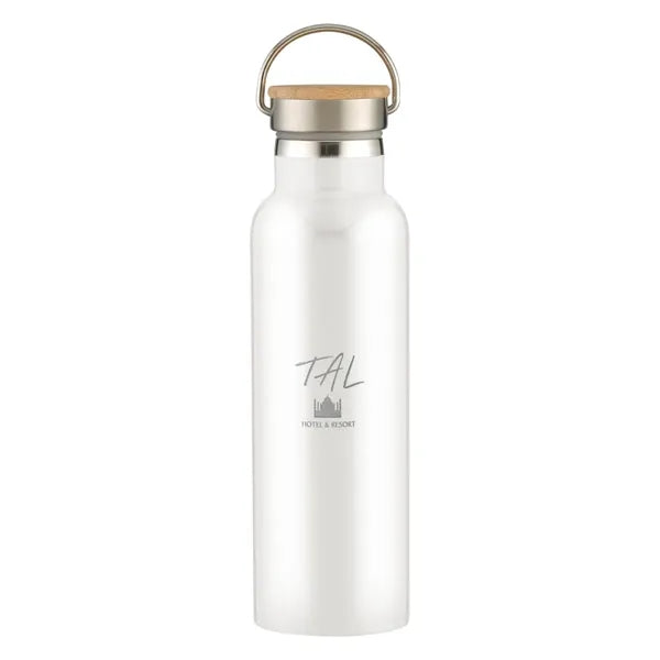 21 Oz. Liberty Stainless Steel Bottle With Wood Lid