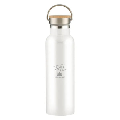 21 Oz. Liberty Stainless Steel Bottle With Wood Lid