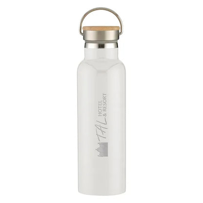 21 Oz. Liberty Stainless Steel Bottle With Wood Lid
