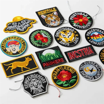 5 inches 100% Embroidered Patches - Iron on