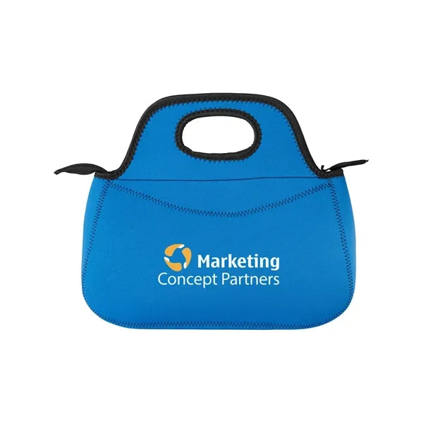 Zippered Neoprene Lunch Cooler Tote Bag