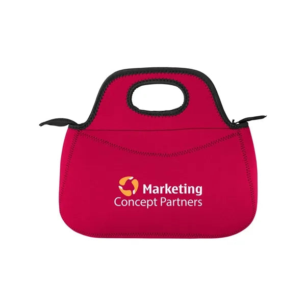 Zippered Neoprene Lunch Cooler Tote Bag