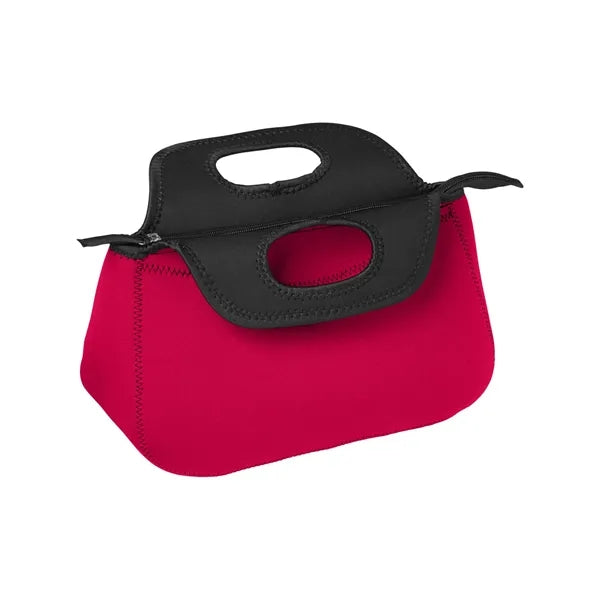 Zippered Neoprene Lunch Cooler Tote Bag