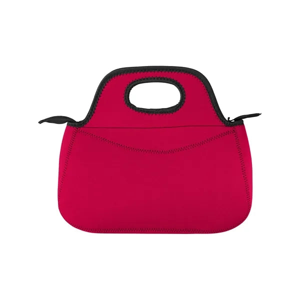 Zippered Neoprene Lunch Cooler Tote Bag