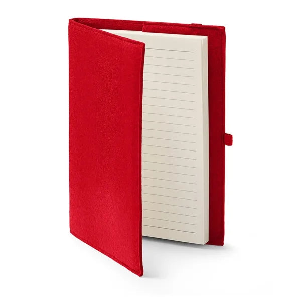 Felt Cover With Refillable Journal Notebook 6.5" X 8.7"