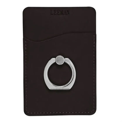 Leeman Tuscany Card Holder with Metal Ring Phone Stand