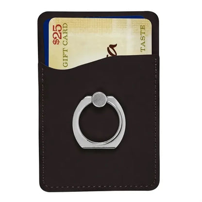 Leeman Tuscany Card Holder with Metal Ring Phone Stand