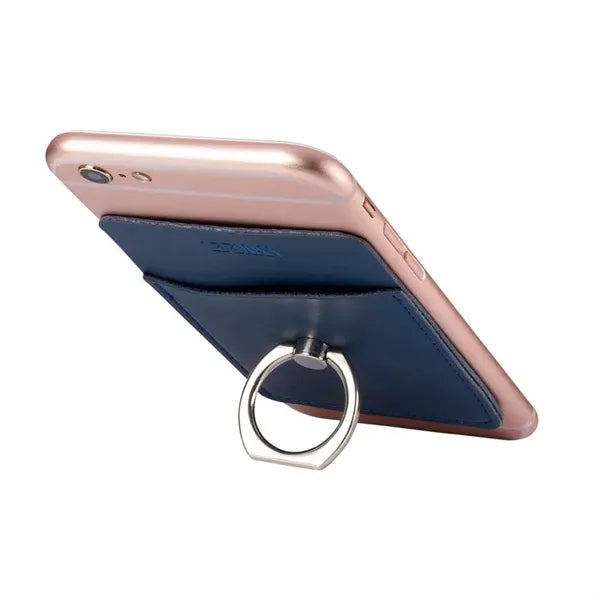 Leeman Tuscany Card Holder with Metal Ring Phone Stand