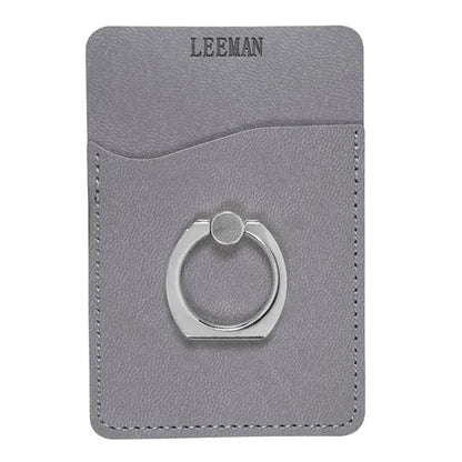 Leeman Tuscany Card Holder with Metal Ring Phone Stand