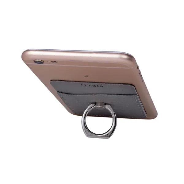 Leeman Tuscany Card Holder with Metal Ring Phone Stand