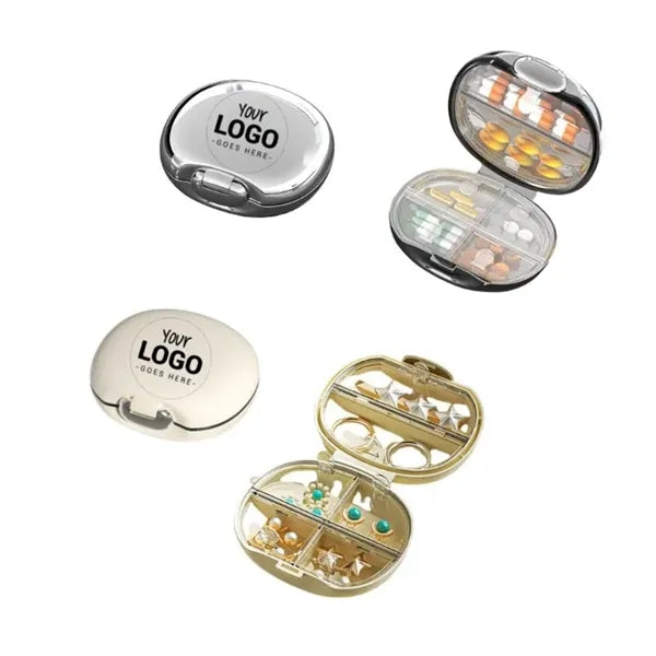 Travel 6 Compartment Medicine Pill Box