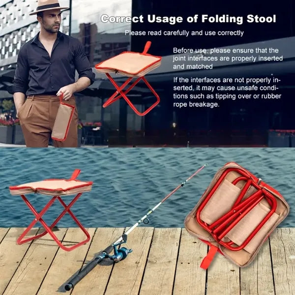 Portable Foldable Stool Seat Pouch