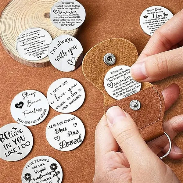 Inspirational Decision Token Keychain