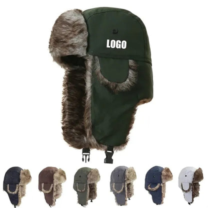 Warm Russian Trooper Hat Winter Skiing Cap