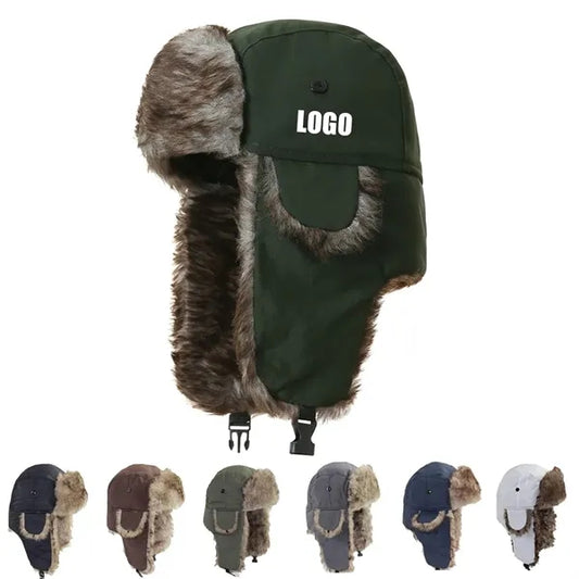 Warm Russian Trooper Hat Winter Skiing Cap