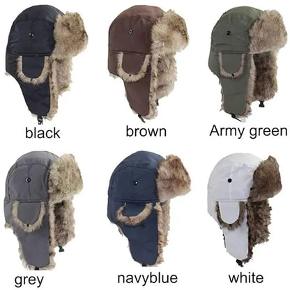 Warm Russian Trooper Hat Winter Skiing Cap